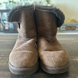 UGG Dark Brown Shearling Boots